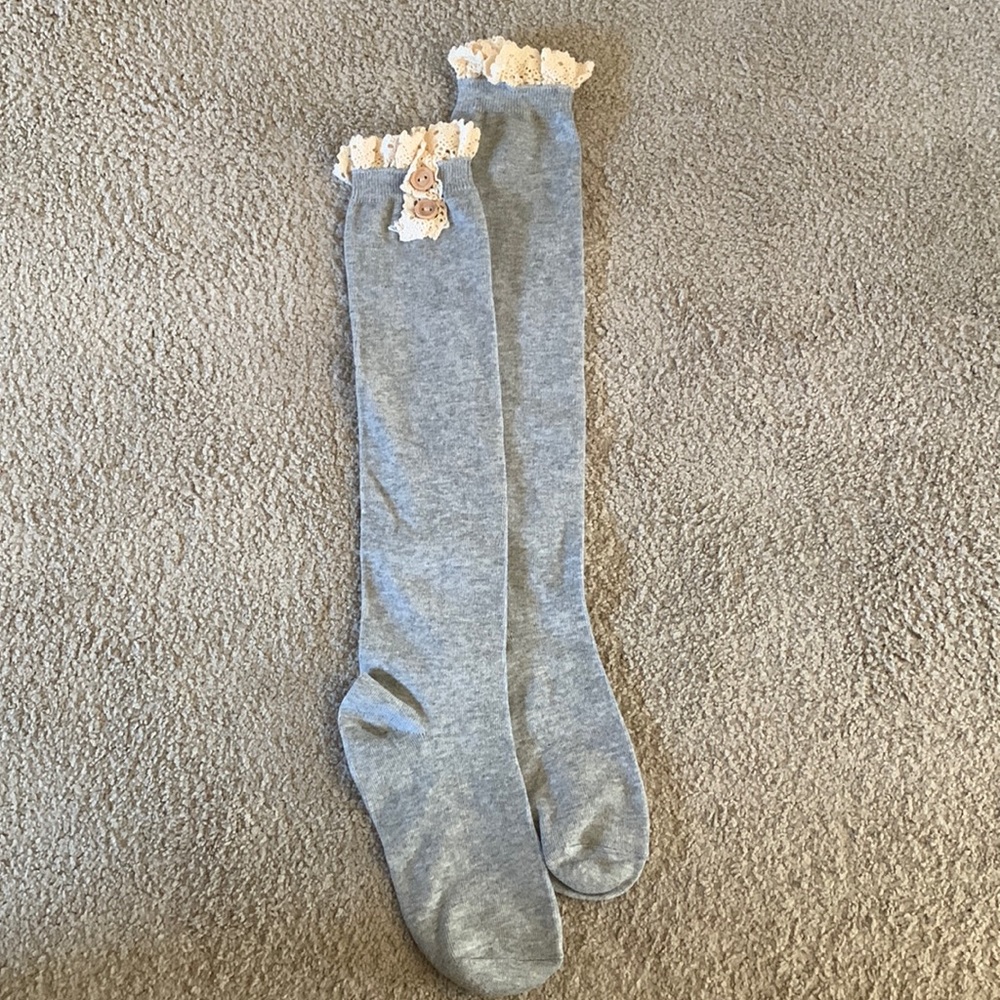 Grey Boot Socks one size fits all